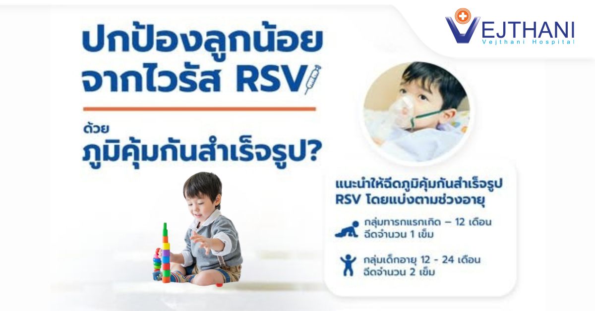 ลดความรุนแรง RSV ให้ลูกน้อย ด้วยภูมิคุ้มกันสำเร็จรูป